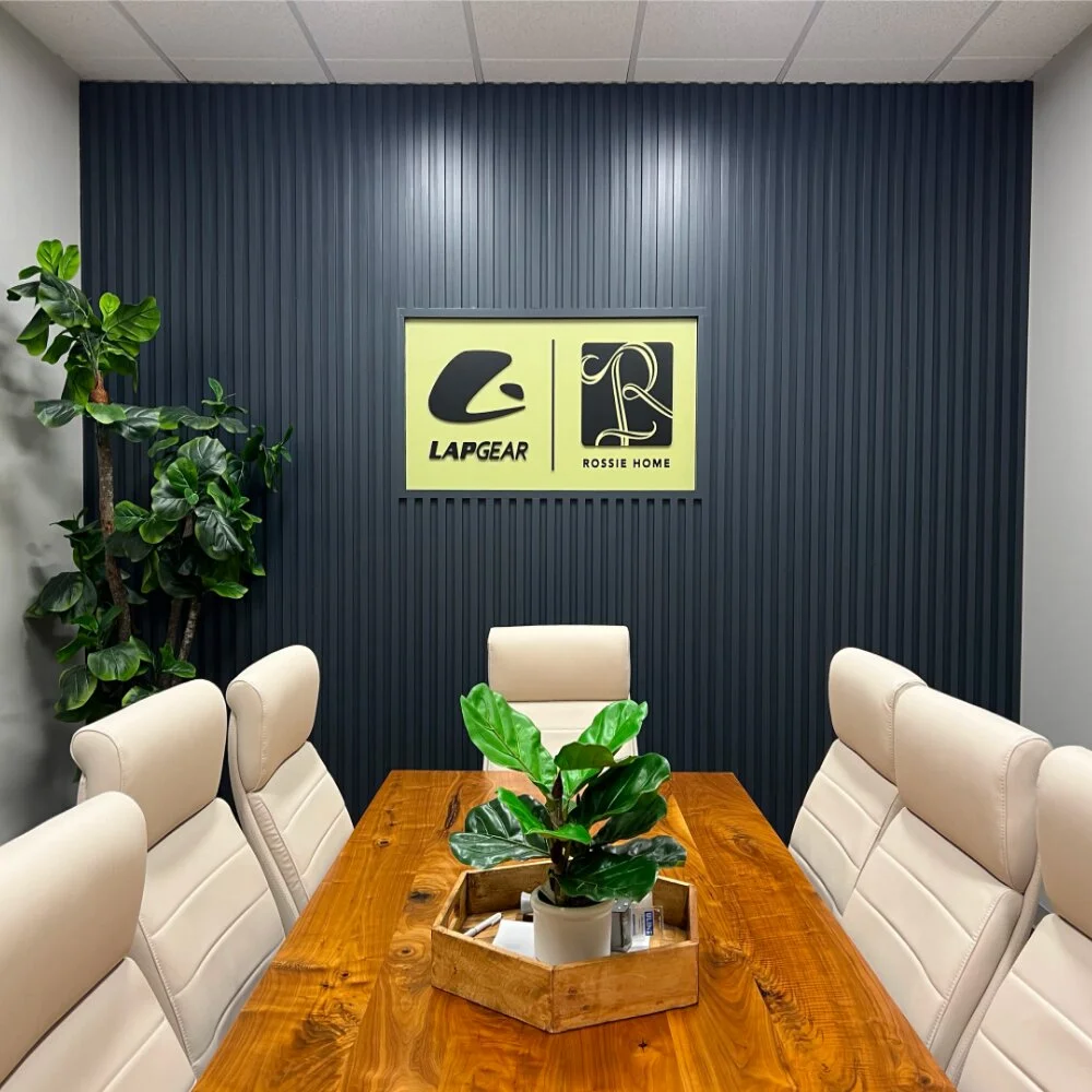 Branded office interior designed by Uptimize Design
